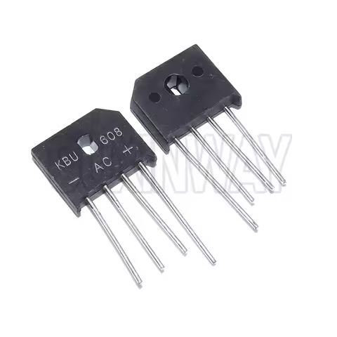 5pcs KBU606 KBU608 KBU610 KBU808 KBU810 KBU1010 KBU1510 KBU2510 KBU3510 Flat Rectifier Bridge Diode 