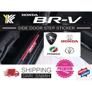 HONDA BRV (4pcs) Aksesori Sticker Pintu Kereta Welcome Door Step Sill Scuff Proctector Stickers Car Accesorries