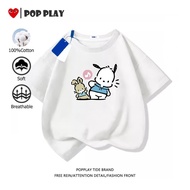 COD 2026 Cotton Short-Sleeved T Shirt Sanrio Pochacco Soft on the skin Cartoon Animals CHEAP Shippin