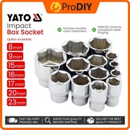 YATO 1PCS Impact Box Socket 1/2 inch 8mm - 23mm Chrome Vanadium Heavy Duty Kepala Box Socket Ratchet