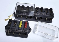 Car Fuse Adater Holder 4Pcs Fuse 8Pcs Fuse Free Terminal Clip Wire Fuse Holder