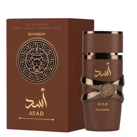 Lattafa Asad Bourbon for Unisex Eau De Parfum Spray, 3.4 Ounce / 100 ml