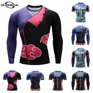Anime Naruto 3D Printed T Shirt For Men Compression GYM Jersey Sportswear Men Tshirt