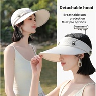 Large brim anti-UV empty top sun hat Summer UPF50+ large brim anti-UV fisherman hat