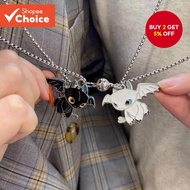Flying Dragon Couple Necklace Double Pendant Simple Cute Bestie Matching Jewelry Gift