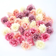 10pcs New Artificial Flowers 5Cm Silk Rose Head Artificial Plants for Home Room Wedding Diy Garden D