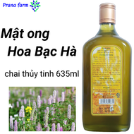 Mật ong Hoa Bạc Hà nguyên chất 100% chai thủy tinh 635ml mint honey mật ong từ cao nguyên Hà Giang