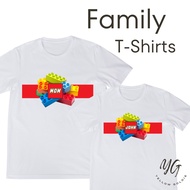 Custom Family T-shirt Birthday Family T-shirt couple LEGO