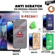 POCO F6 F5 PRO 5G F4 GT F3 F2 PRO C40 Full Ceramic film screen protector 9D clear matte anti blue ra