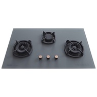 TECNO T 3388TGSV Matte Series Glass Hob with Inferno Wok Burner Technology (Grey)