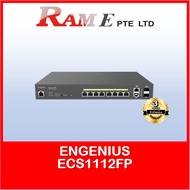 EnGenius ECS1112FP Cloud Managed 8-Port Gigabit 130W PoE+ Switch