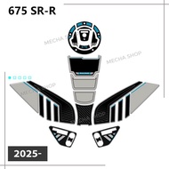 675SRR 2025 Motorcycle 3D Decal Protector Kit For CF MOTO 675SR-R 2026 Tank Pad Sticker