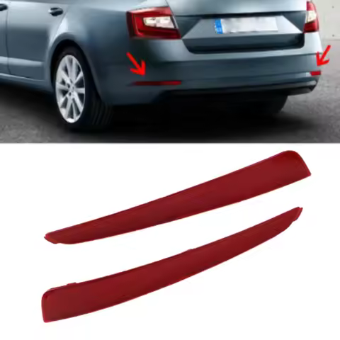 Left & Right Rear Bumper Reflector Light 5E5945105 5E5945106 For Skoda Octavia 5E A7 Sedan 2013 2014
