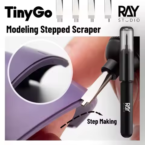 RAY Studio TinyGo Modeling Stepped Scraper for Model Making Curved Step Scraper Kits Hobby Tool