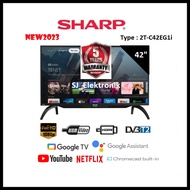 LED TV Sharp 42 Inch 2T-C42EG1i / 42EG1i Full HD Google TV Digital - 42EG1