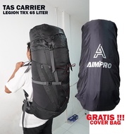 Tas Hiking Pria / Wanita CARRIER AIMPRO LEGION 65 LITER Premium