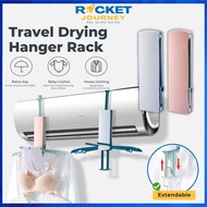 Foldable Air Conditioning Drying Hanger Rack Air Conditioner Drying Rack Hotel Clothes Drying Rack for Traveling