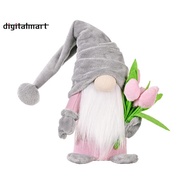 Tulip Gnomes Indoor Decorations, Spring Summer Gnome Holiday Decorations, Handmade Stuffed Plush Gno