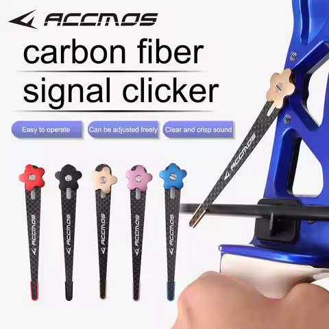 Accmos 3K Carbon Fiber Signal Clicker Archery Bow Clicker hunting Shooting target aiming Outdoor Ind