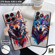 Latest ZTE Blade A56 & ZTE Blade A36 Case 2025 Wolf Motif | SoftCase HP ZTE Blade A56 | ZTE Blade A5