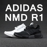 Spot goods [ready stock] NMD R1 PRIMEKNIT black white Japanese running shoe