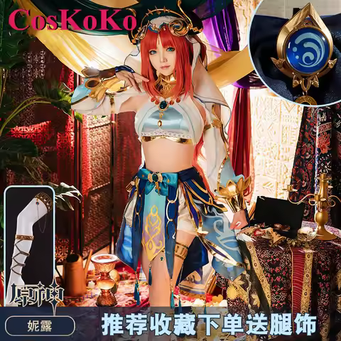 CosKoKo Nilou Cosplay Anime Game Genshin Impact Costume Sweet Fashion Uniform Full Set Women Hallowe