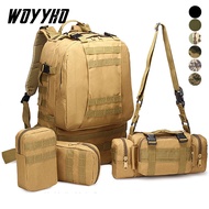 50L Tactical Backpacks,4in1 Army Military Backpack,Waterproof Travel Camping Backpack,Molle Tactical