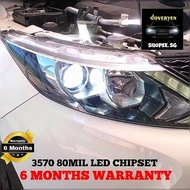 Nissan Qashqai J11 - Ultra Bright 6500k White LED Headlight / Fog Light Bulb Error Free - 9005 9006 