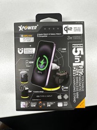 Xpower Qi12 15w 5合1 磁吸無線充電座 Type C