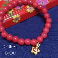 Coral Bijou Blessings Handmade Bracelet