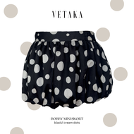 VETAKA Bobby mini skort (กระโปรงกางเกงบอลลูน มีซับในและกางเกงซับในขาสั้น ซิปข้าง)