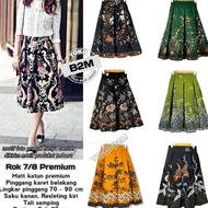 CODE G84V batik skirt 78 skirt 78 Women's bottom work skirt Latest Motif