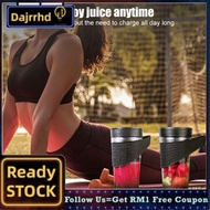 dajrrhd Portable Blender Cup  6 Blade Smoothie Maker Shaker Bottle 460ml USB Rechargeable Juicer wit