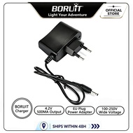 BORUIT 4.2V EU Plug DC3.5MM Charger Cable For Headlamp Headlight Flashlight Forehead Torch Charging