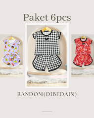 [Paket 6Pcs] Setelan Anak Perempuan  Kids TikTok Bahan Import | SET Baju Cewek Usia 0 sampai 3 tahun