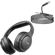 TOZO HT2 Hybrid Active Noise Cancelling Headphones + 3.5mm Audio Cable Aux Cable Compatible for Head