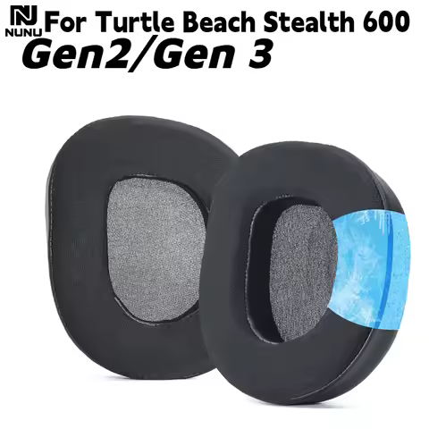 NUNU Replacement Soft Memory Foam Mesh/Ice gel Ear Pads For Turtle Beach Stealth 600 Gen 2 / Gen Hea