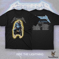 Metallica 1985 Ride The Lightning Tour Band Tshirt