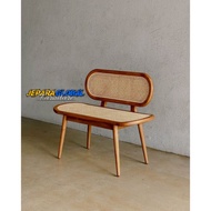 Jada Bench Teak Rattan new / teak Bench (teak rattan chair, teak sofa chair, retro rattan Bench)