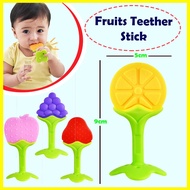 Fruit Teether Stick - Fruit-Shaped Baby Teether