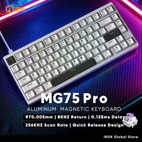 IROK MG75Pro MG75 Pro MG75 Gaming Aluminum Magnetic Switch Mechanical Keyboard 75% Rapid Trigger 0.0