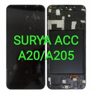 LCD SAMSUNG A20 + FRAME / Fullset Touchscreen - Original (999) Kontras Main