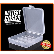 2 Slot 18650 Battery Cases Safe Storage Holder Rechargeable Batteries Hard Case