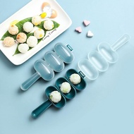 Rice Ball Shaker Lunch Maker Mould Diy Onigiri Mold Sushi 3 Ball Meatball Tools Kitchen Shaped I8w5