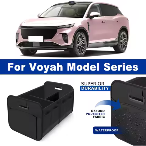Foldable Car Organizer Portable Storage Box With Side Net for Voyah Free Dreamer Passion Courage Tai
