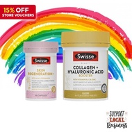 [Fast Delivery] Swisse Skin Regeneration+ & Collagen Hyaluronic Acid Booster Hydrates - 80 Tabs