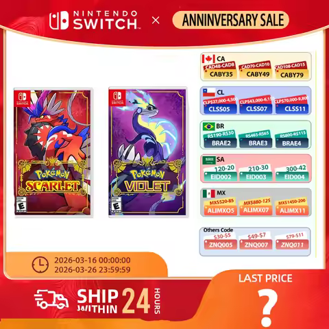 Nintendo Swtich-Pokemon Violet / Pokemon Scarlet- for Switch OLED Lite Games Cartridge Physical Card