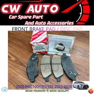 ORIGINAL 04465-B1420 TOYOTA VIOS AC100 VIOS NGC102 2023-2026 FRONT BRAKE PAD DISC PAD