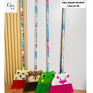 Character Head Broom Plus Dynamic Character Broom Handle Nylon Broom/ Character String Broom/ String