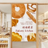 Bakery door curtain Commercial cake shop Partition curtain Bakery curtain Dessert shop Fabric partit